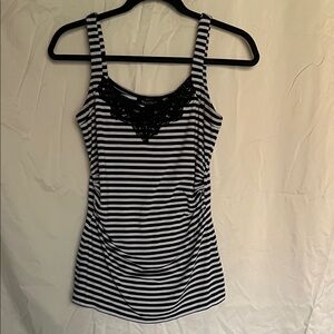 White House Black Market Striped Tank Top